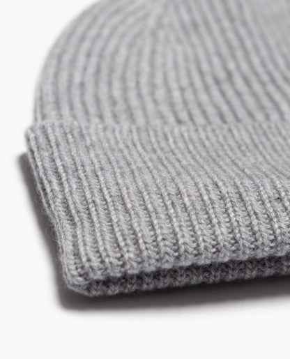 Ribbed Cashmere Beanie