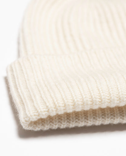 Ribbed Cashmere Beanie