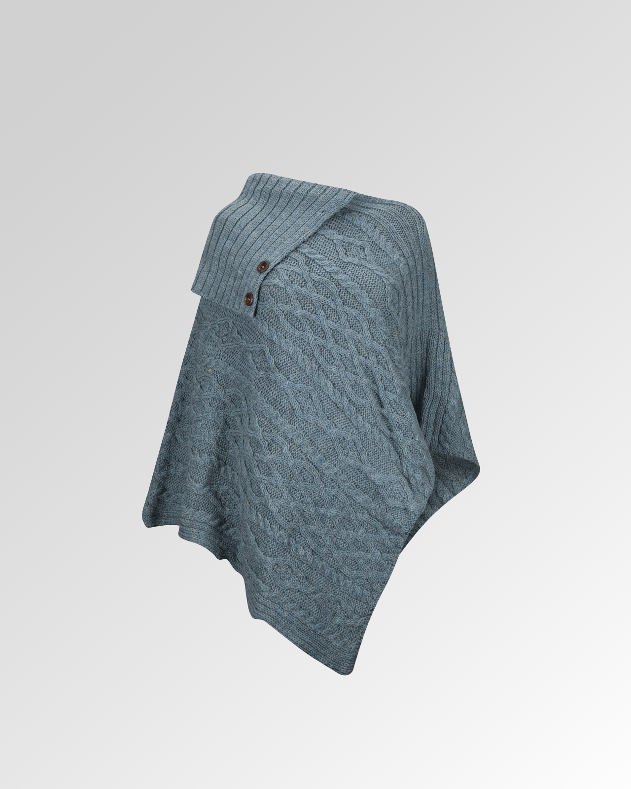 Ladies Long Neck Poncho