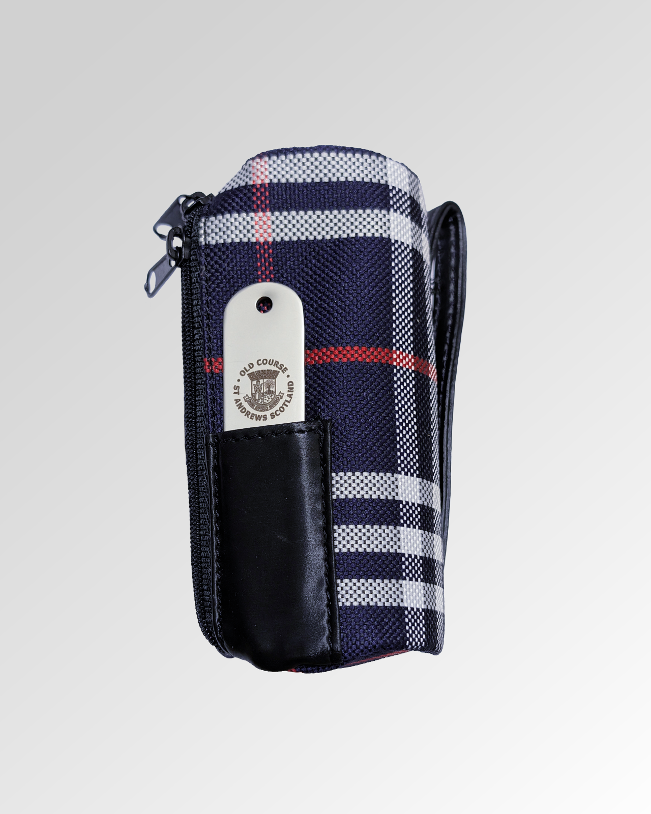 Tartan Golf Pouch Set - Includes Balls, Tees & Divot Tool