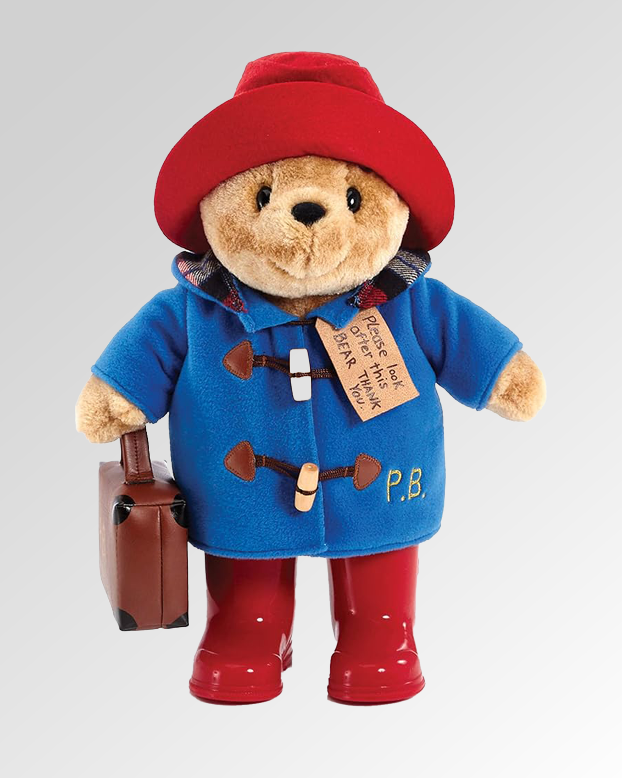 Large Classic Paddington Plush With Boots & Suitcase
