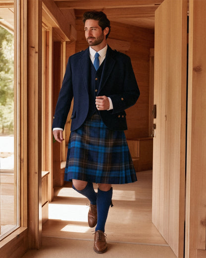 Mens Traditional 8 Yard Scottish Wool Heavy Weight Kilt
