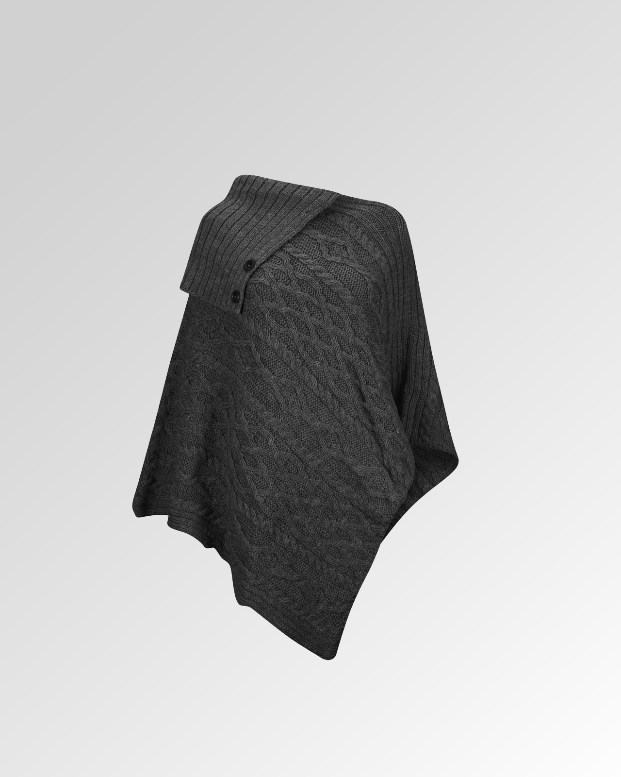 Ladies Long Neck Poncho
