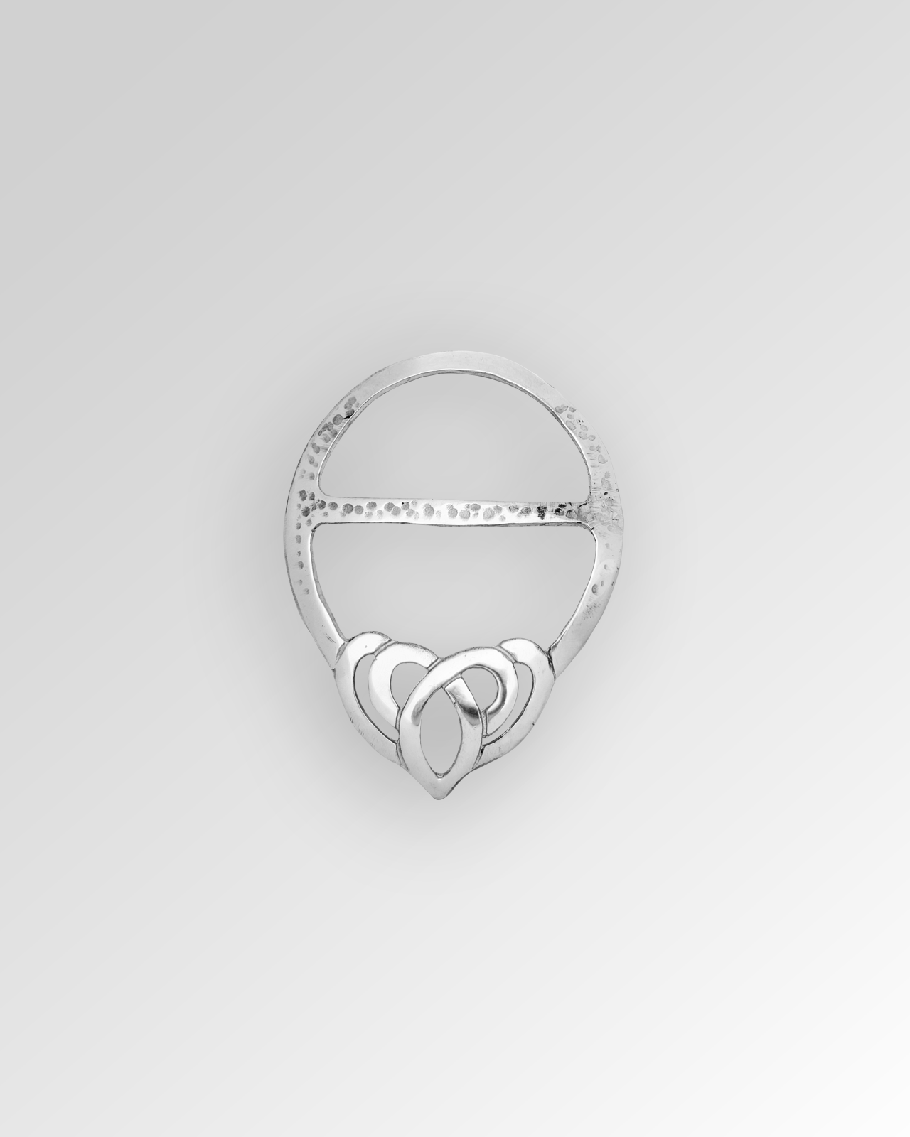 Scarf Ring in Polished Pewter