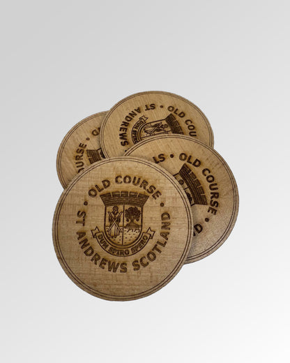 St Andrews Old Course Official Wooden Coaster