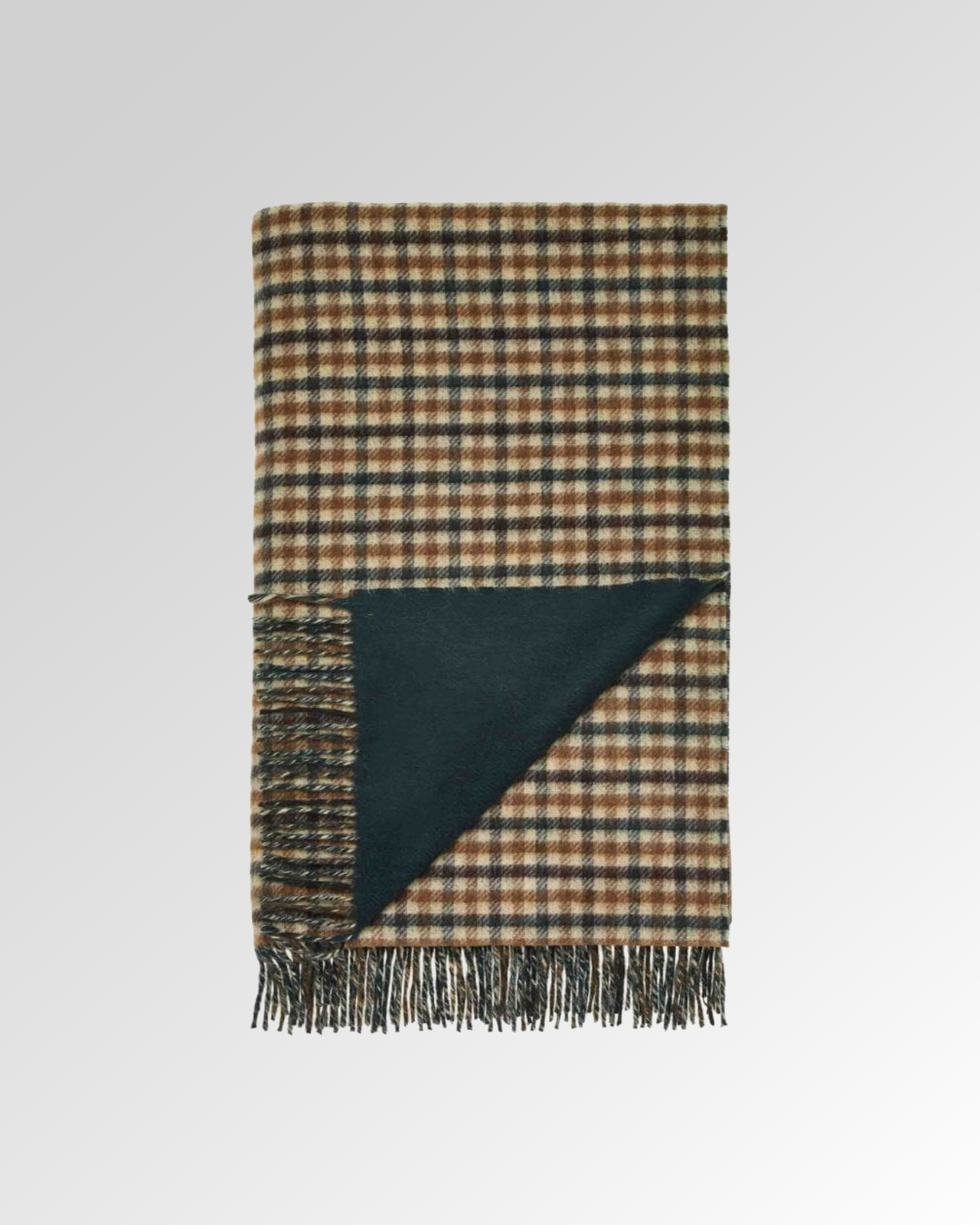 Check Merino Throw