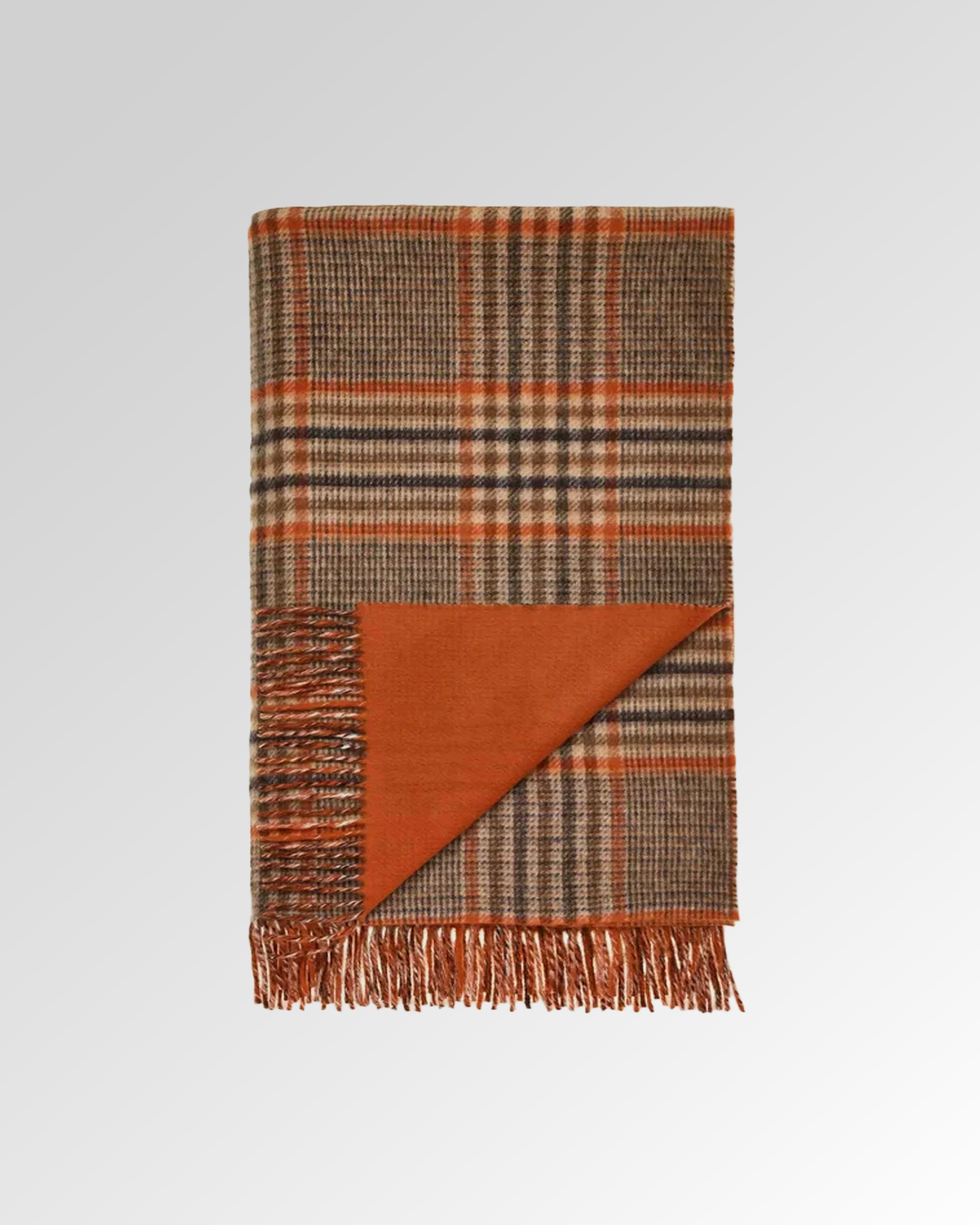 Check Merino Throw