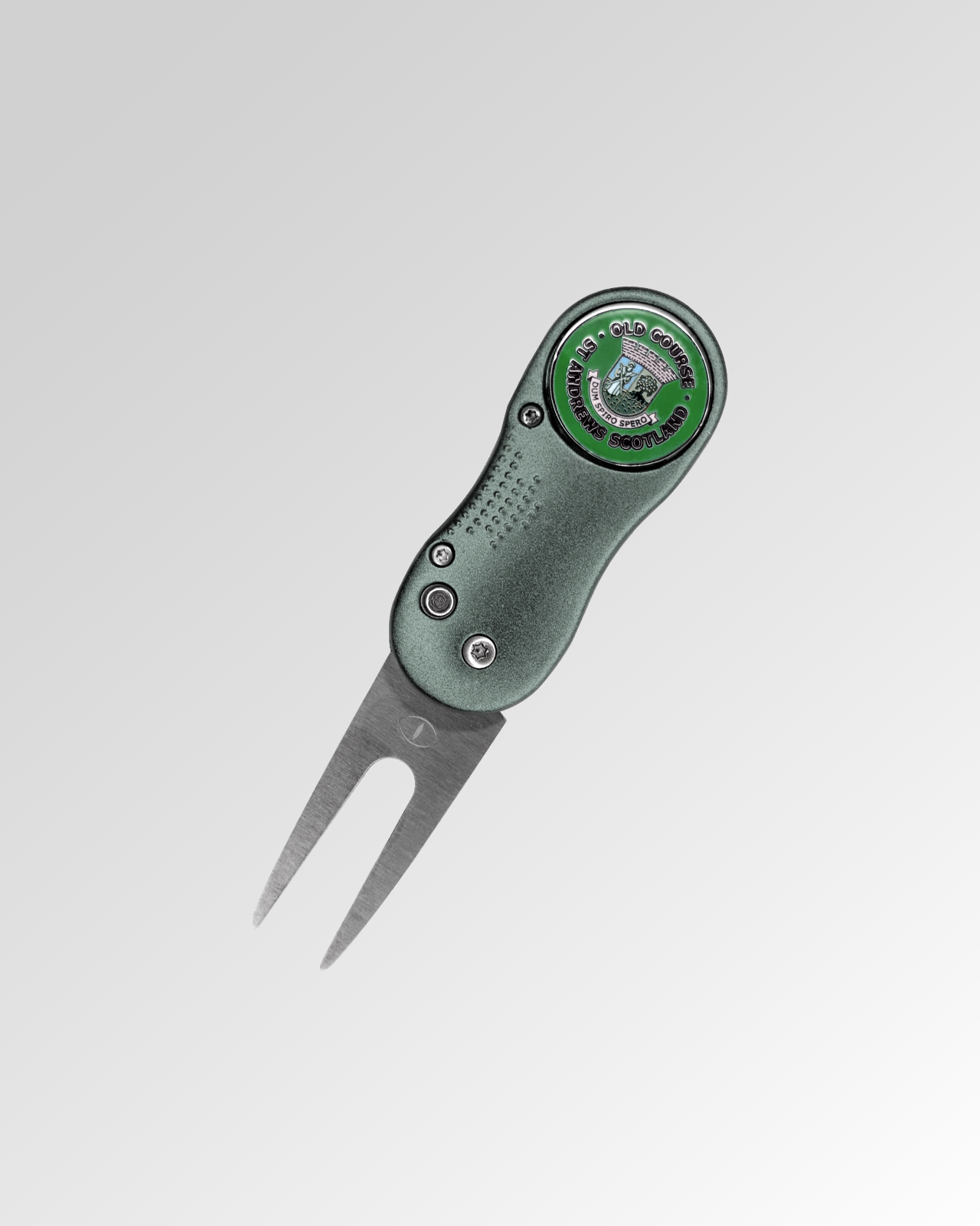 Golf Divot Repair Tool with Pop-up Button & Magnetic Ball Marker