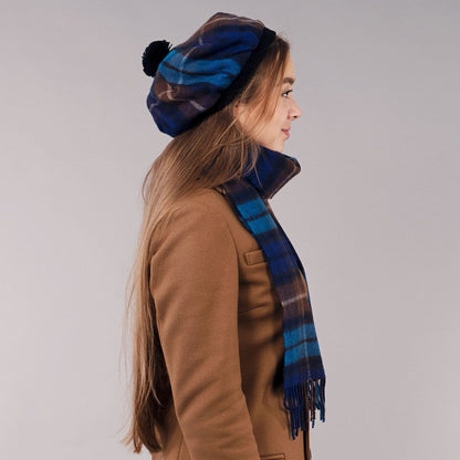 Tartan Brushed Wool Tam
