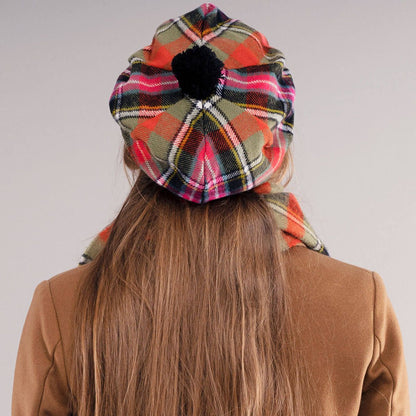 Tartan Brushed Wool Tam