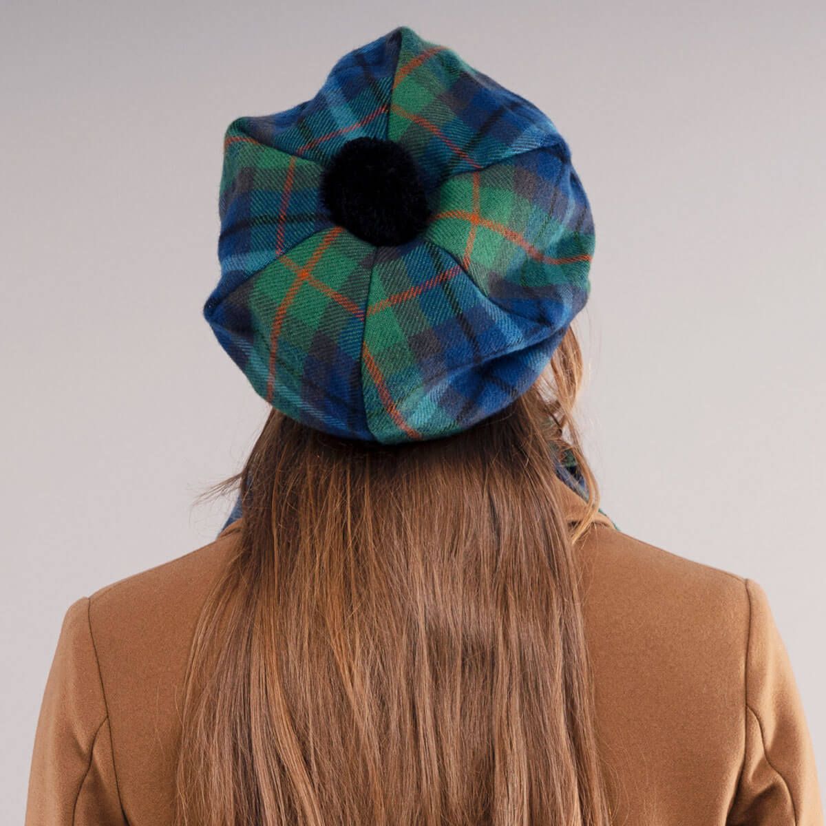 Tartan Brushed Wool Tam