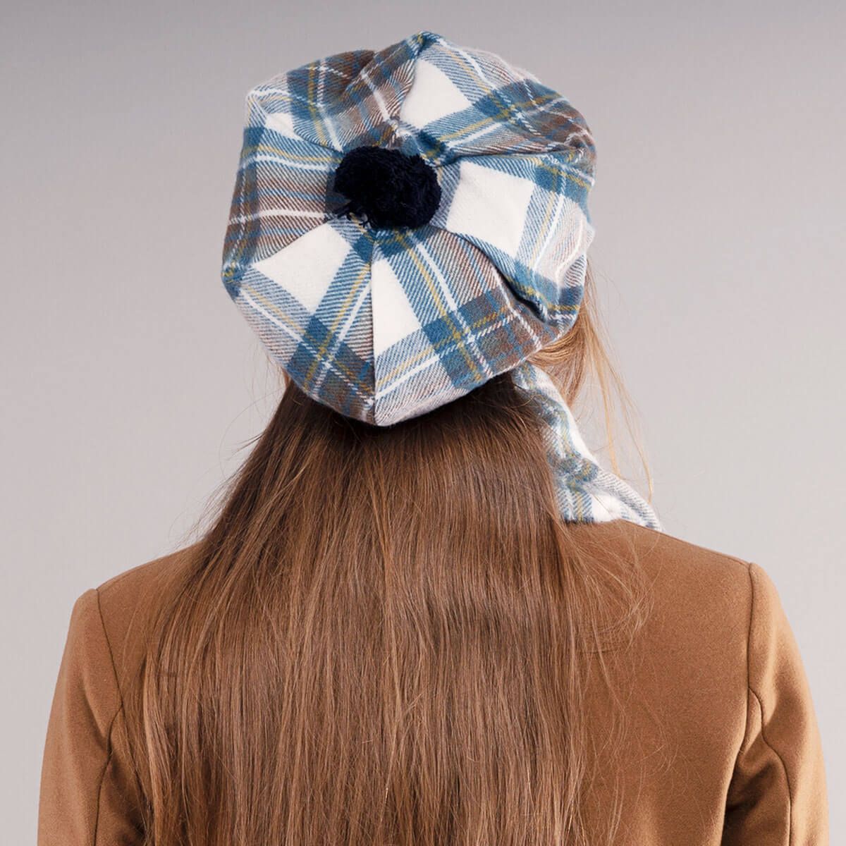 Tartan Brushed Wool Tam