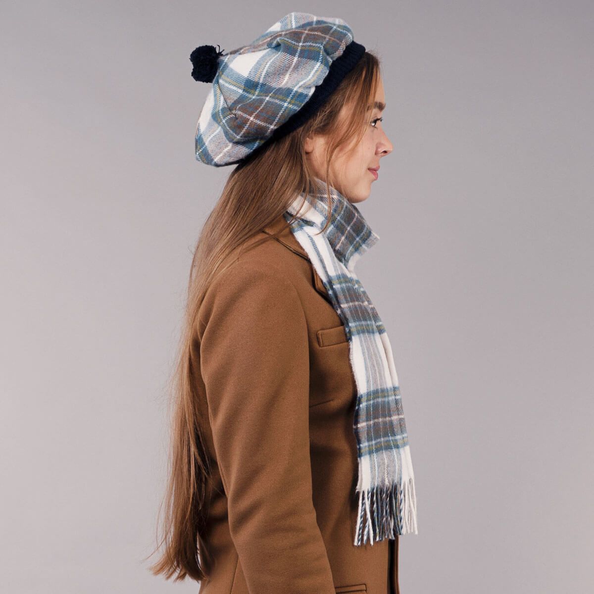 Tartan Brushed Wool Tam