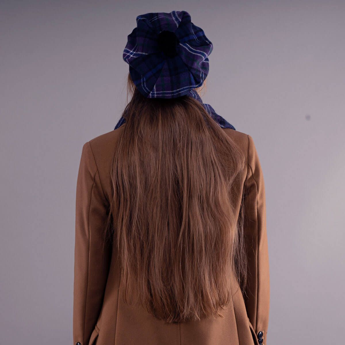 Tartan Brushed Wool Tam