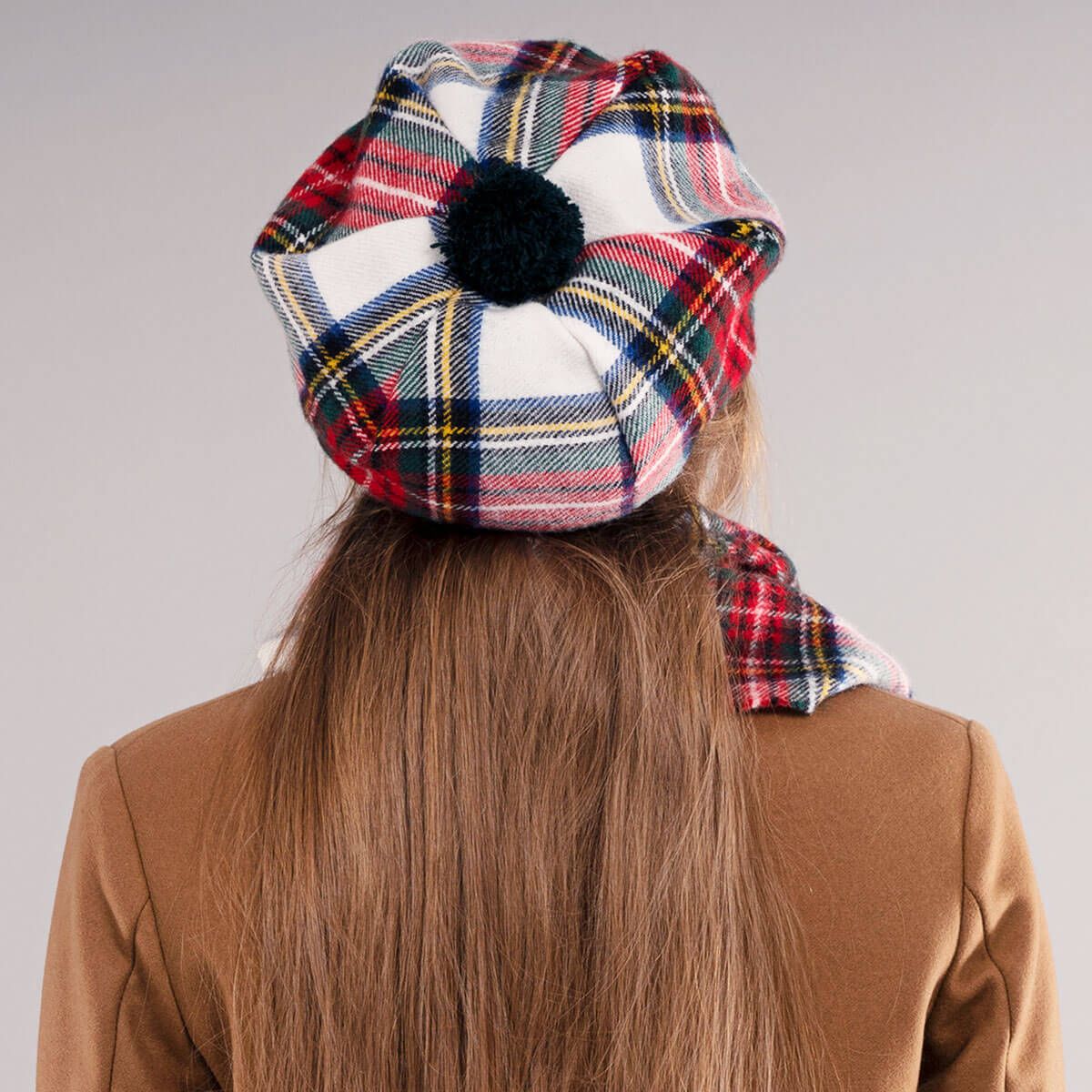 Tartan Brushed Wool Tam