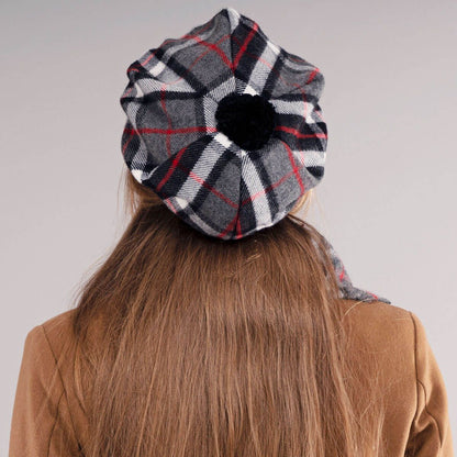 Tartan Brushed Wool Tam