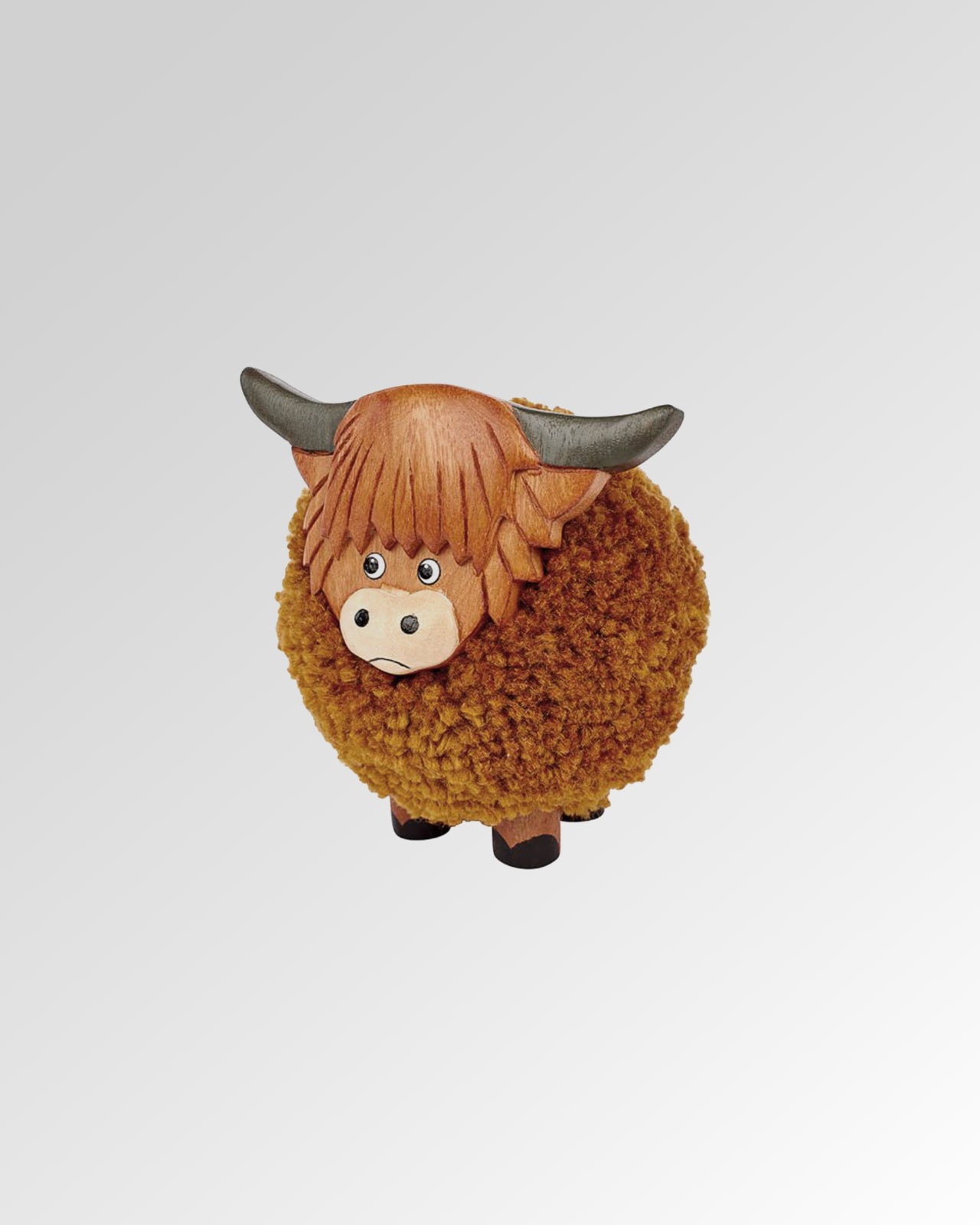 Highland Cow Pompom Ornament