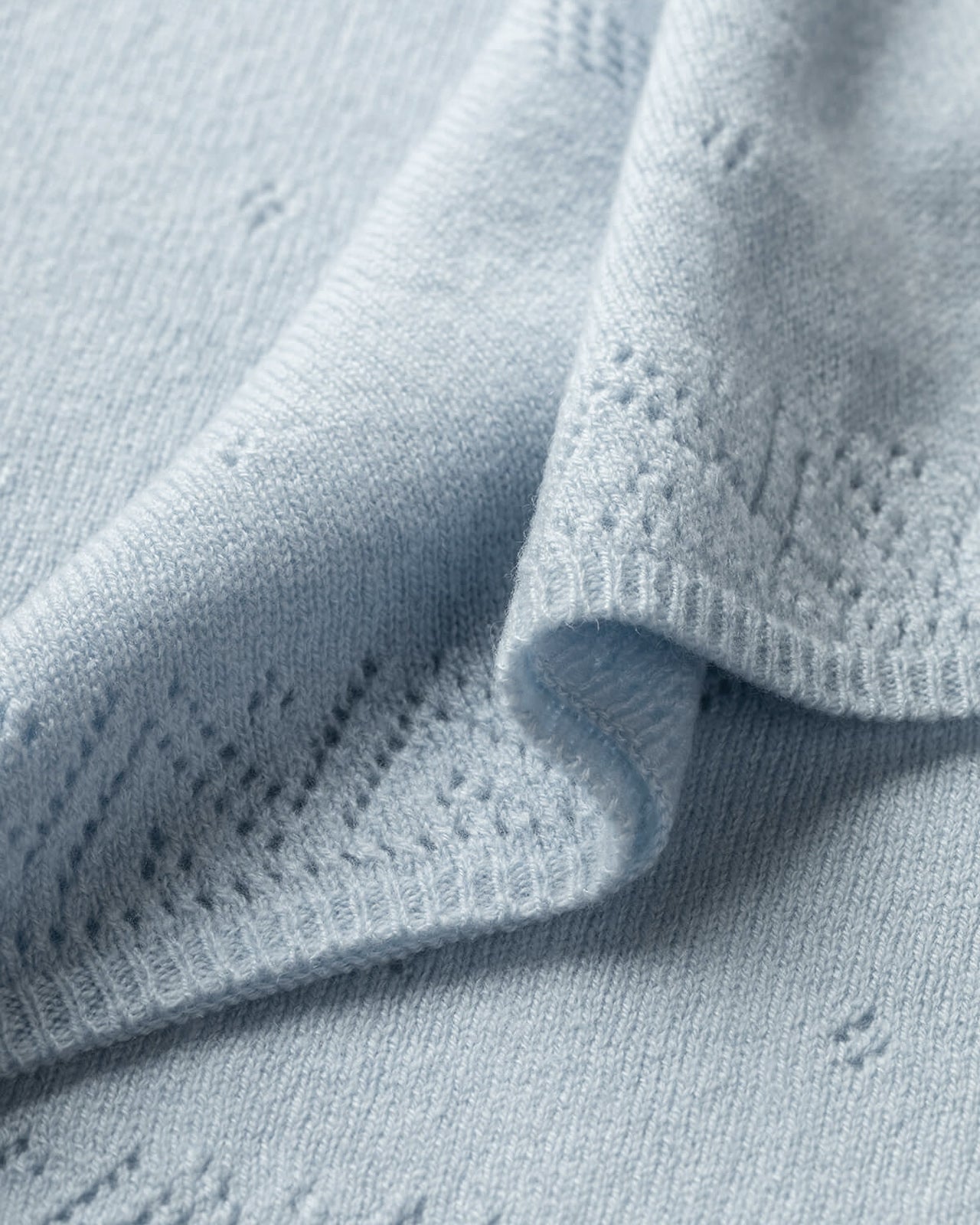 Pointelle Cashmere Baby Blanket