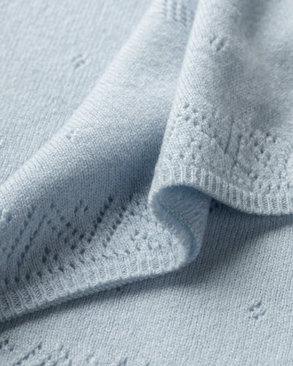 Pointelle Cashmere Baby Blanket