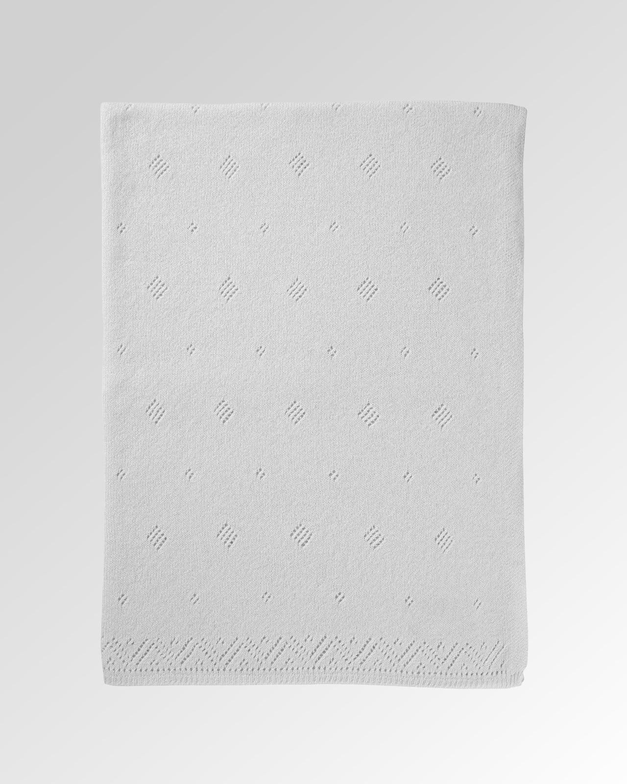 Pointelle Cashmere Baby Blanket