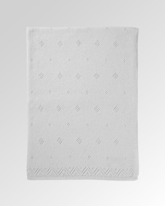 Pointelle Cashmere Baby Blanket
