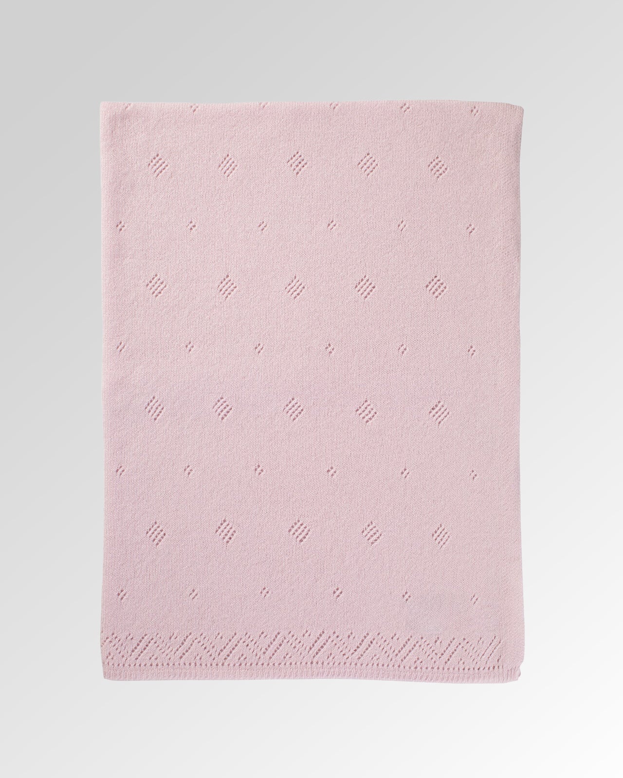 Pointelle Cashmere Baby Blanket