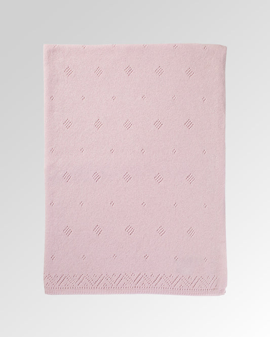 Pointelle Cashmere Baby Blanket