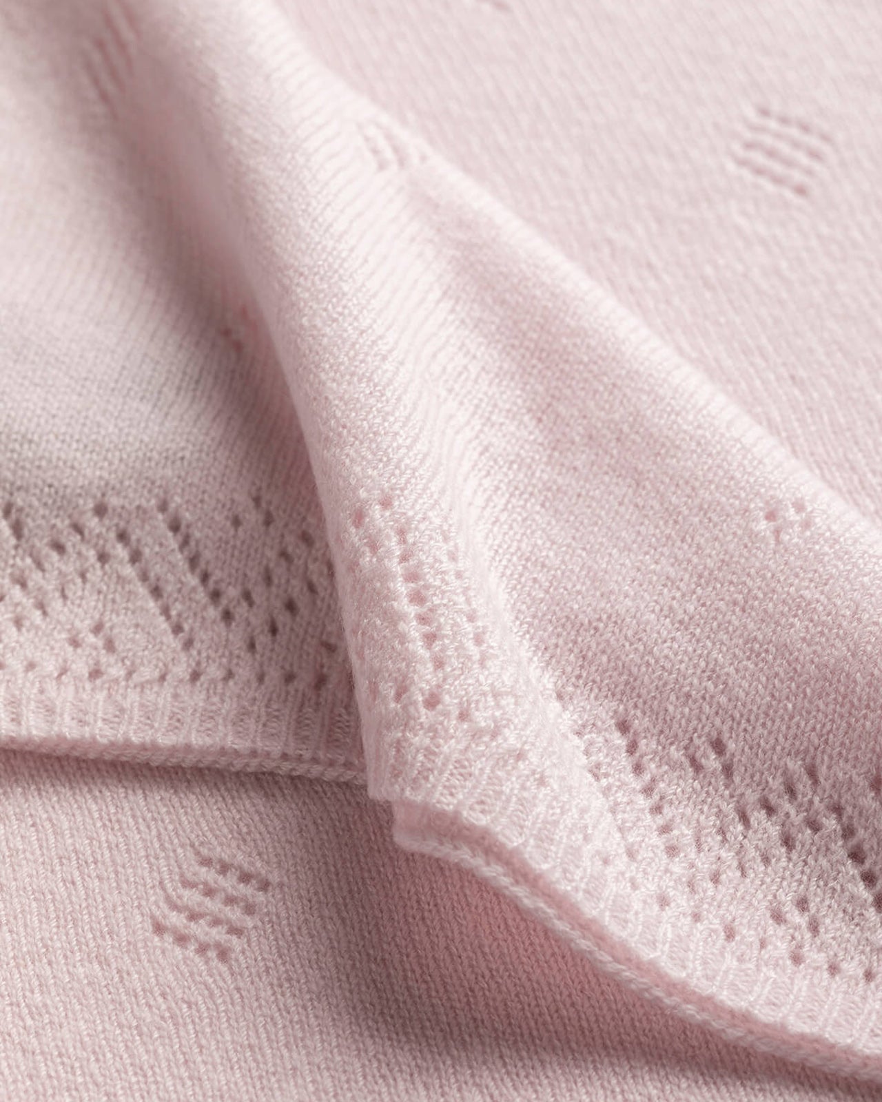 Pointelle Cashmere Baby Blanket