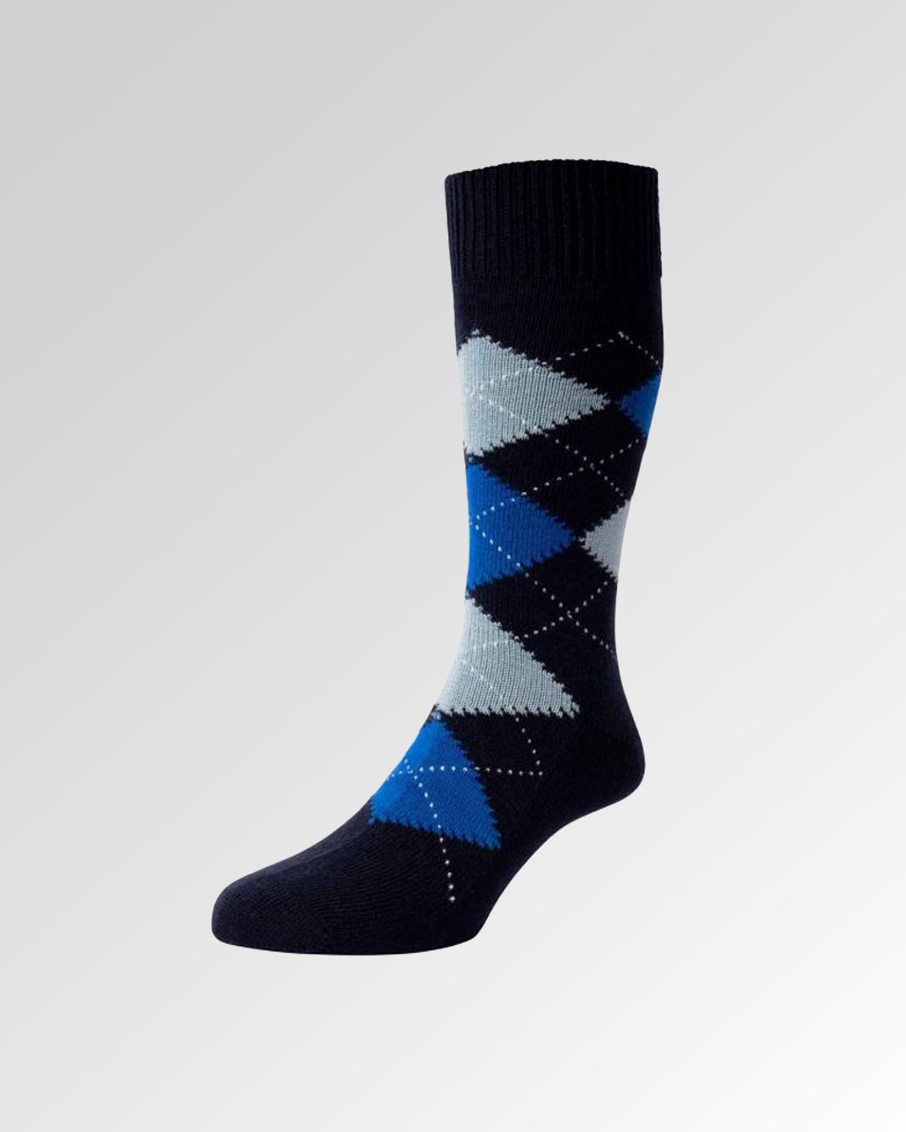 Racton Argyle Merino Wool Socks
