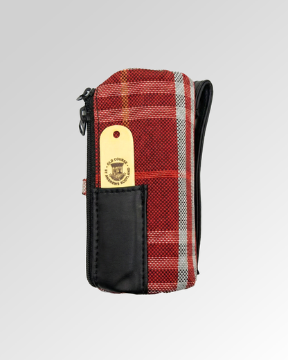 Tartan Golf Pouch Set - Includes Balls, Tees & Divot Tool