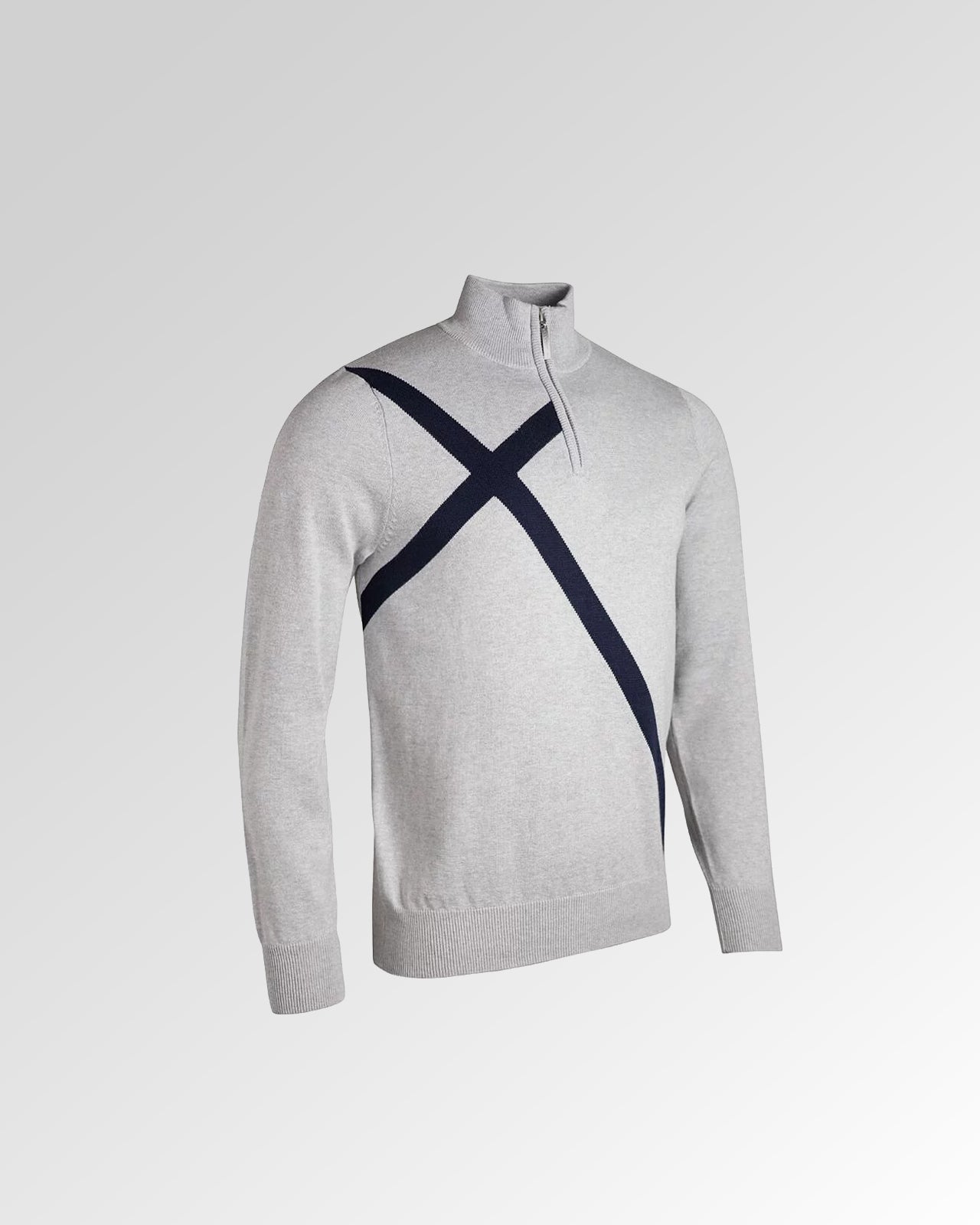 Quarter Zip Saltire Sweater