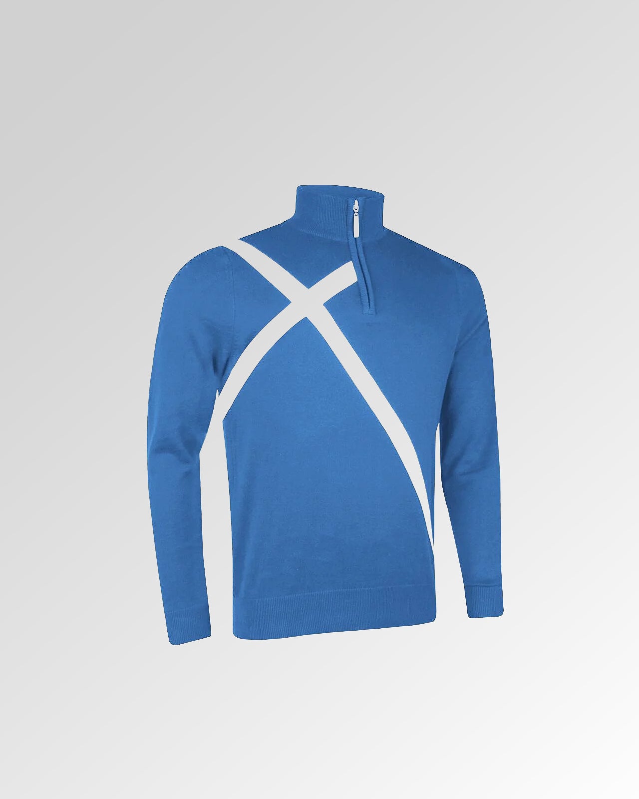 Quarter Zip Saltire Sweater
