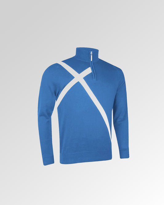 Quarter Zip Saltire Sweater