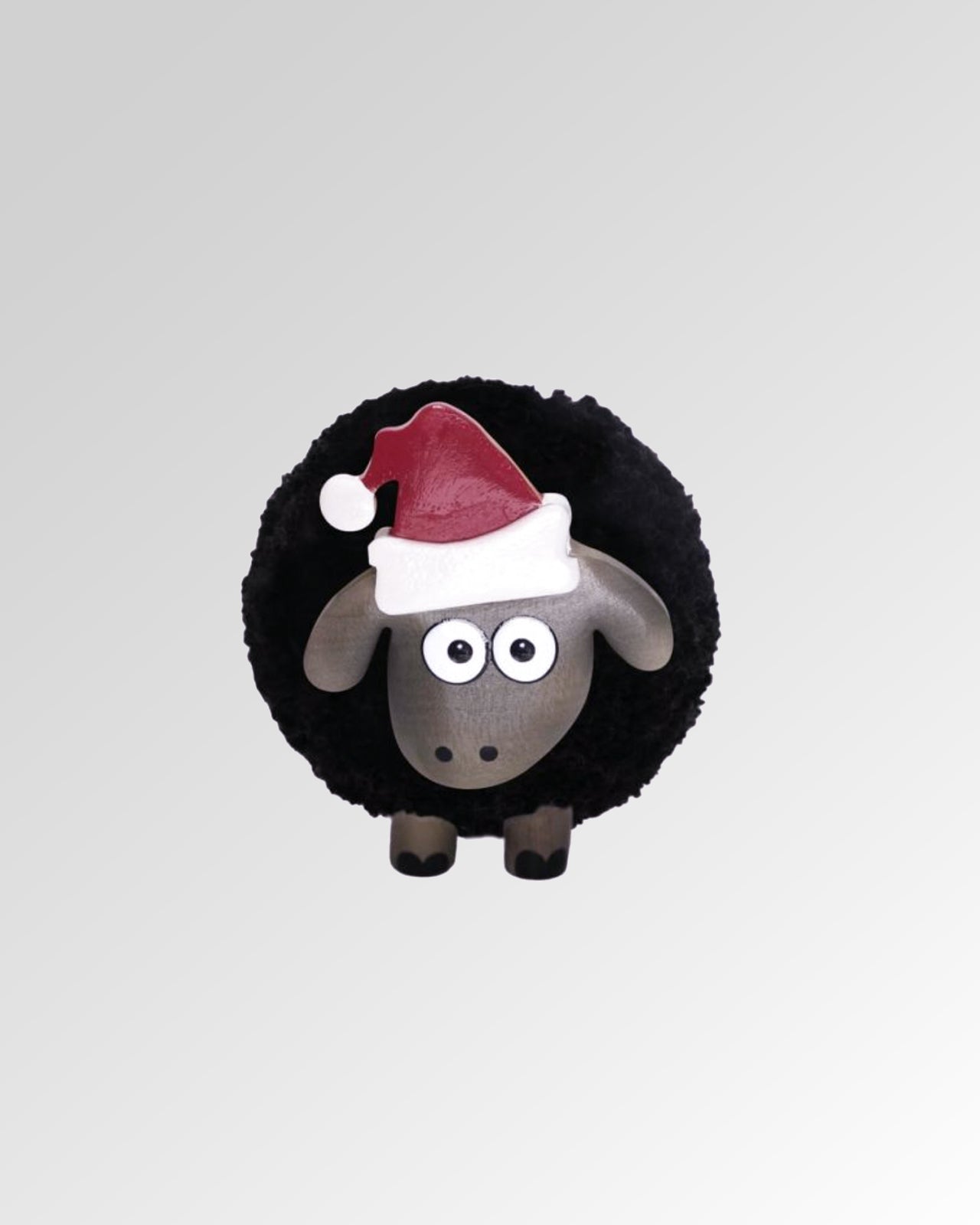 Large Festive Standing Sheep Pompom