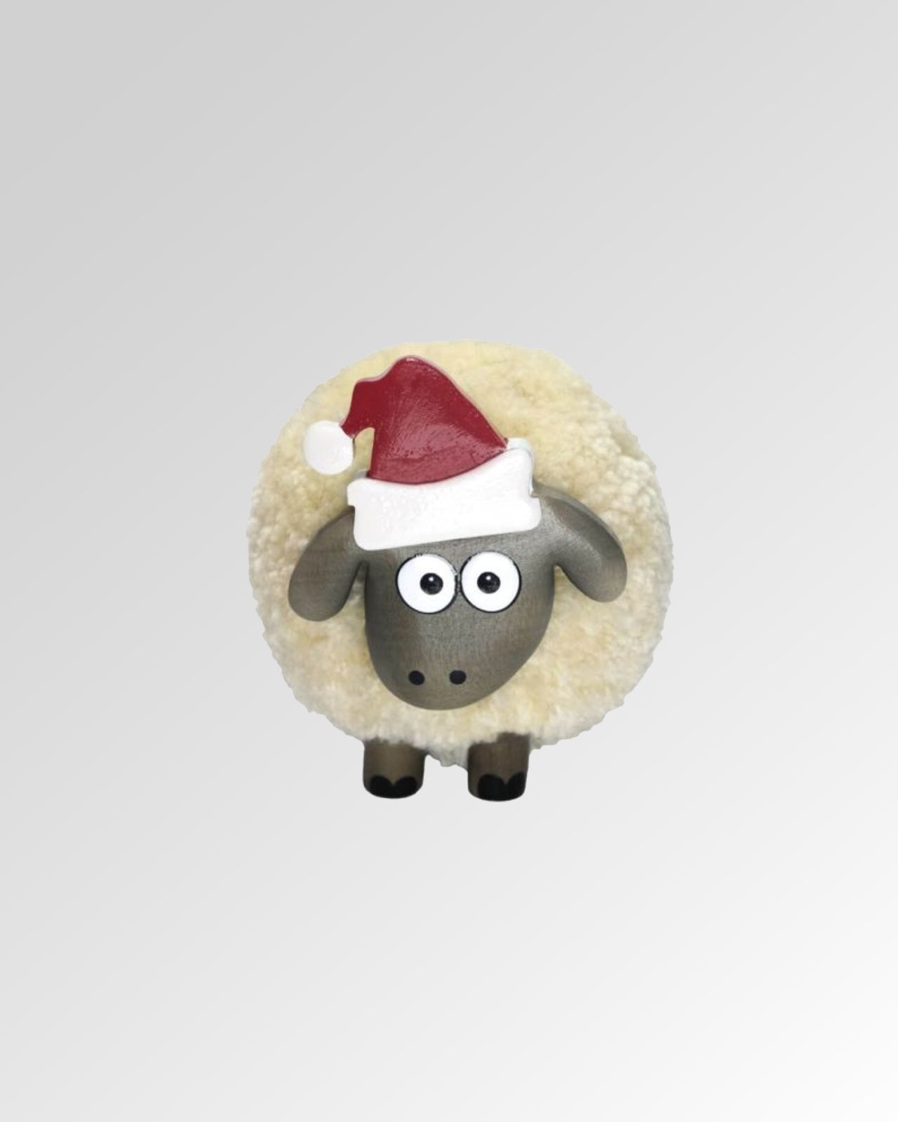 Large Festive Standing Sheep Pompom