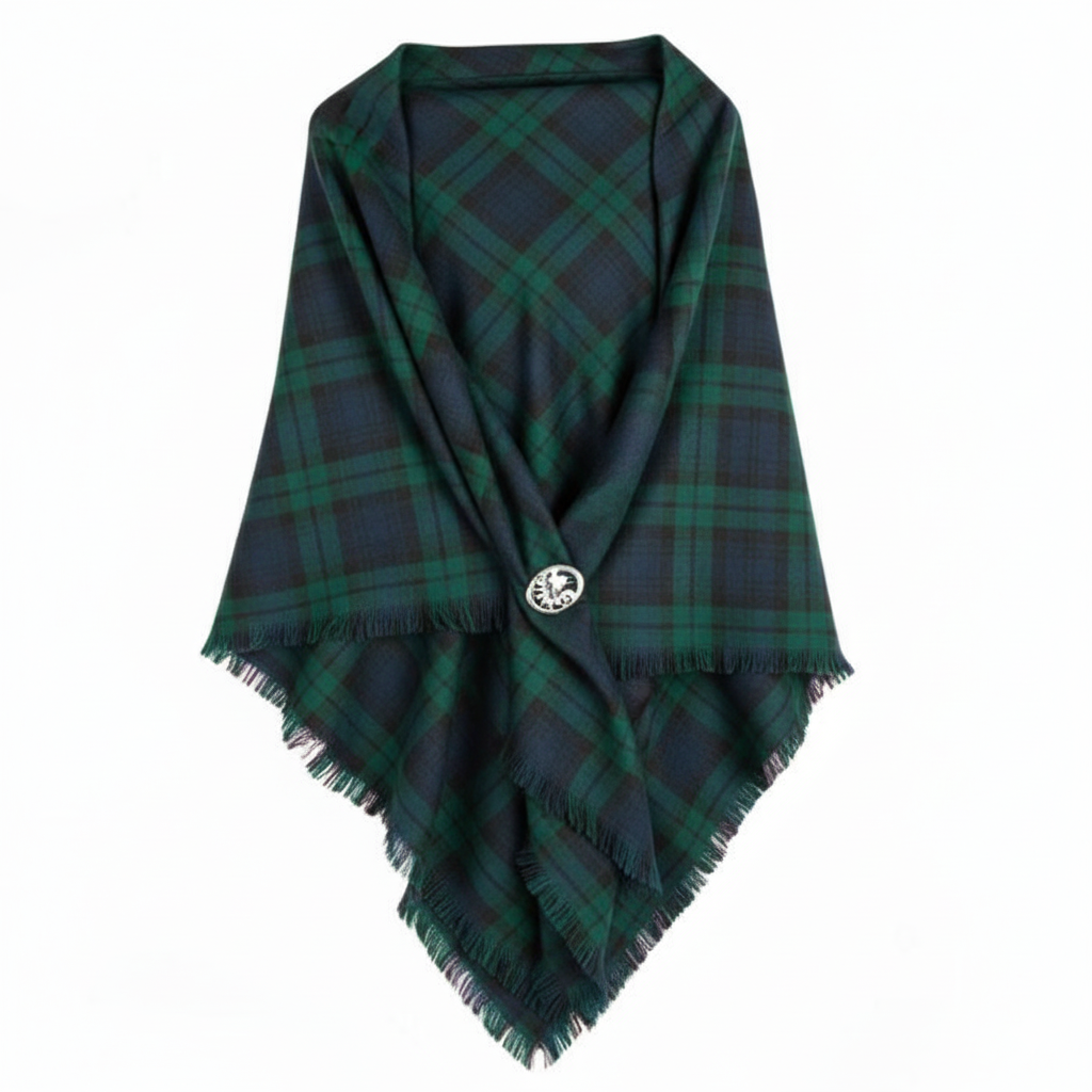 Lightweight Tartan Shawl