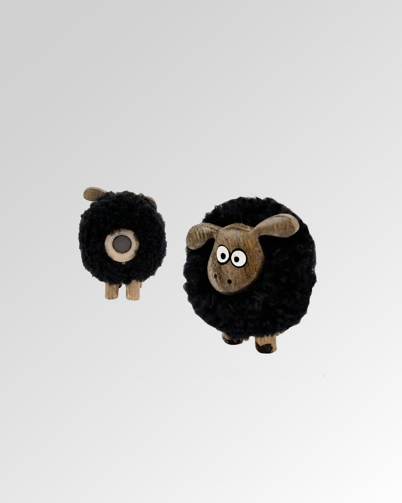 Mini Fluffy Sheep Pompom Fridge Magnet