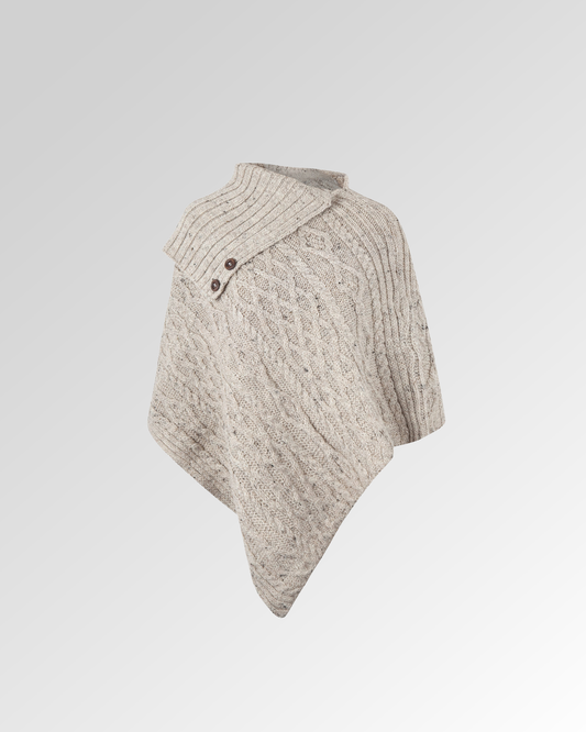 Ladies Long Neck Poncho