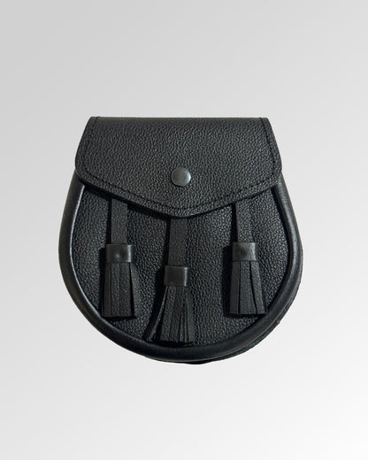 Leather Day Sporran With Chain