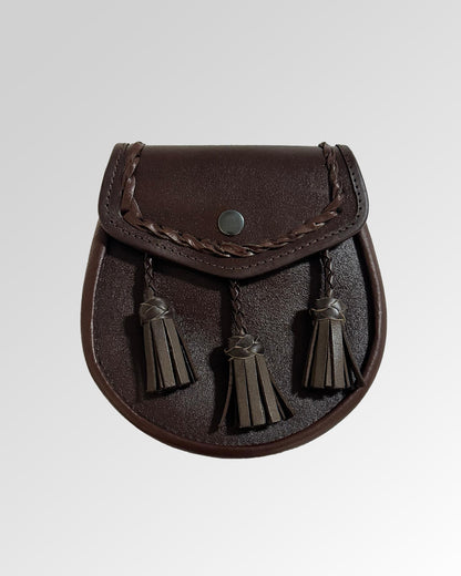 Leather Day Sporran With Chain