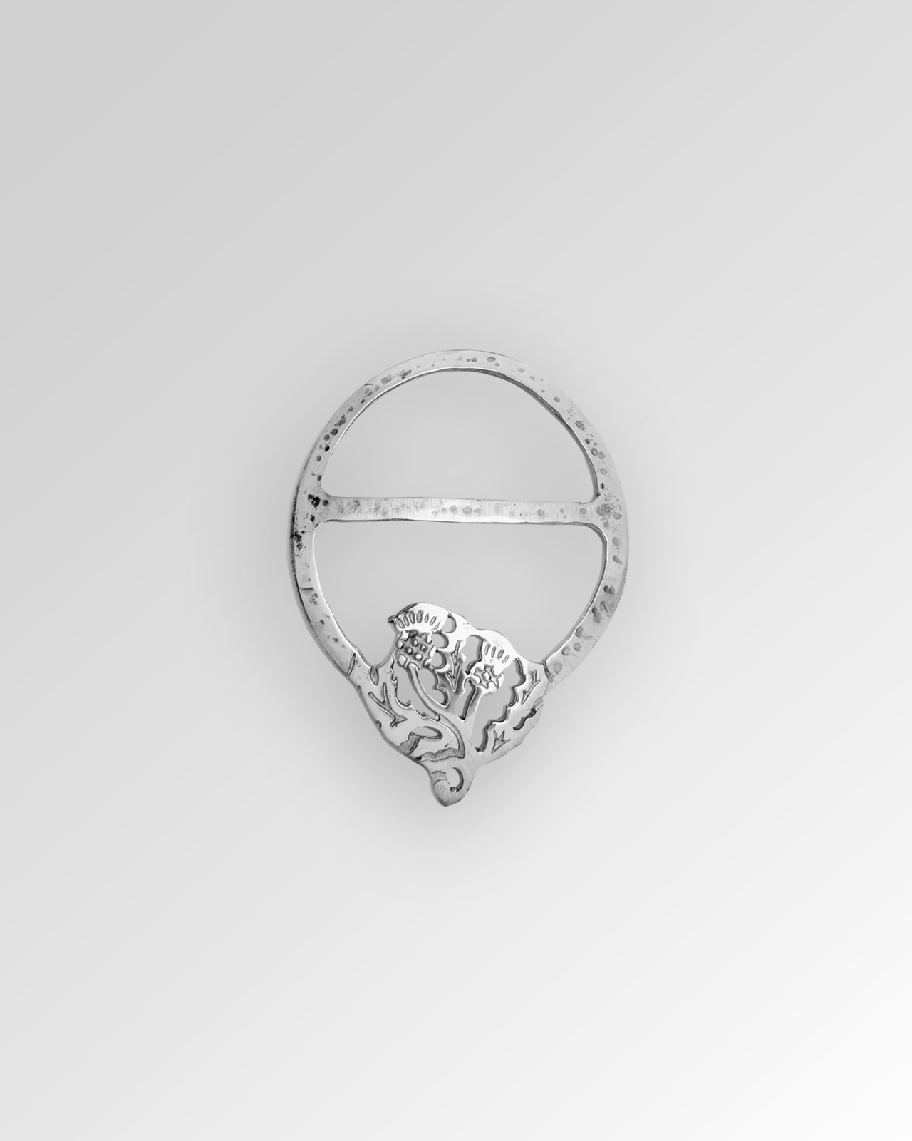 Scarf Ring in Polished Pewter