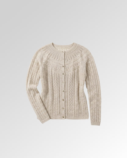 Vaila Lace Merino Wool Cardigan