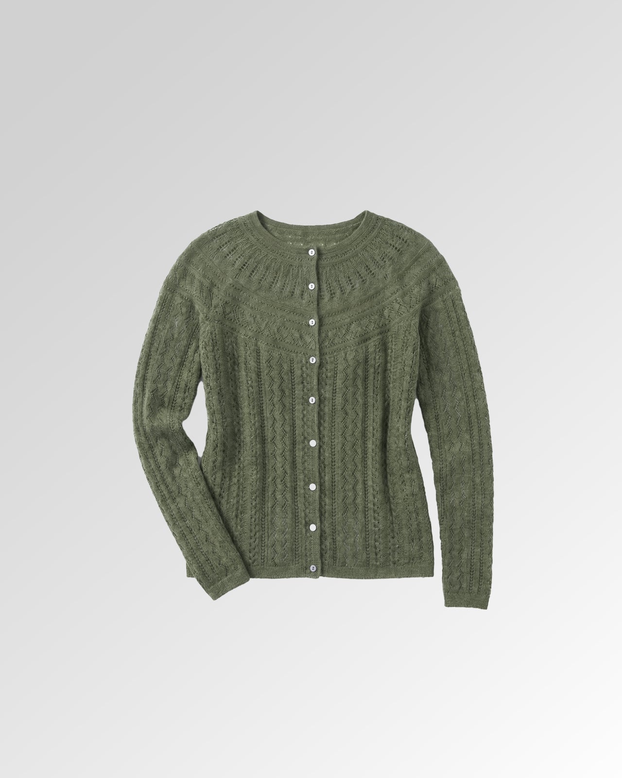 Vaila Lace Merino Wool Cardigan