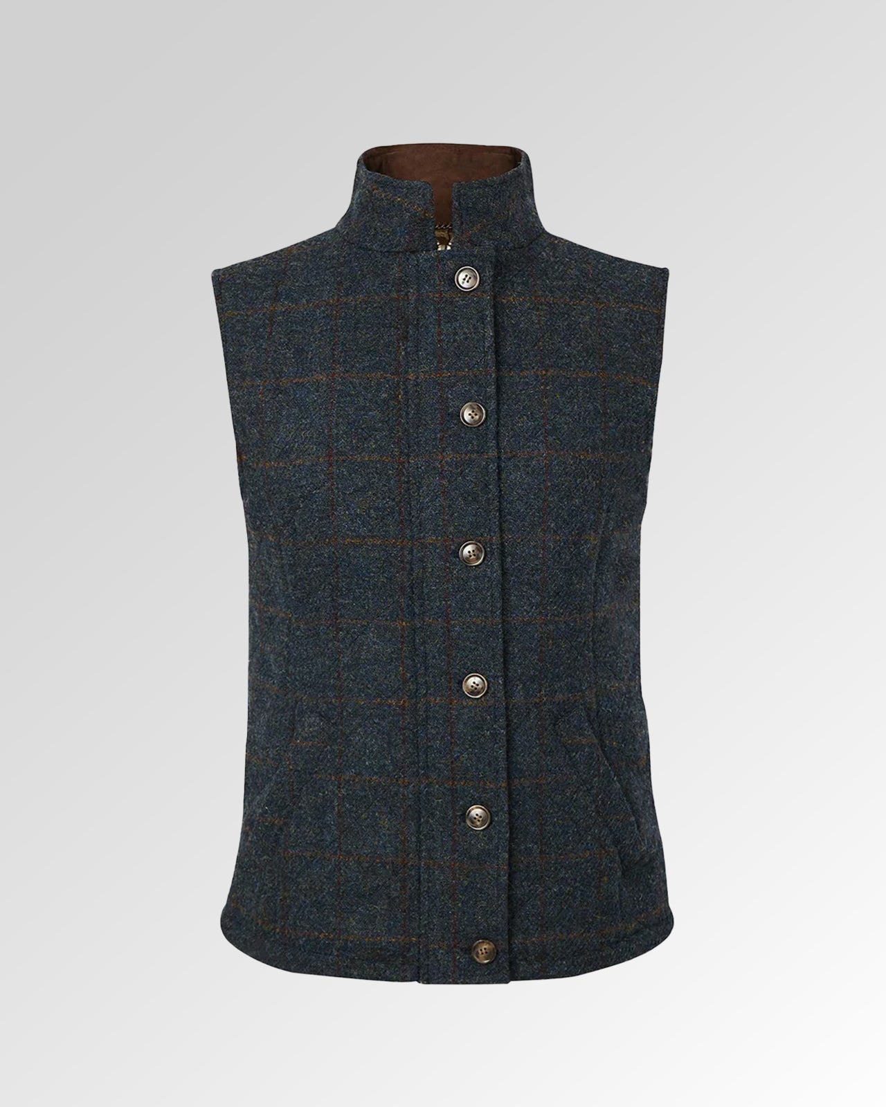 Andrea Ladies Tweed Gilet