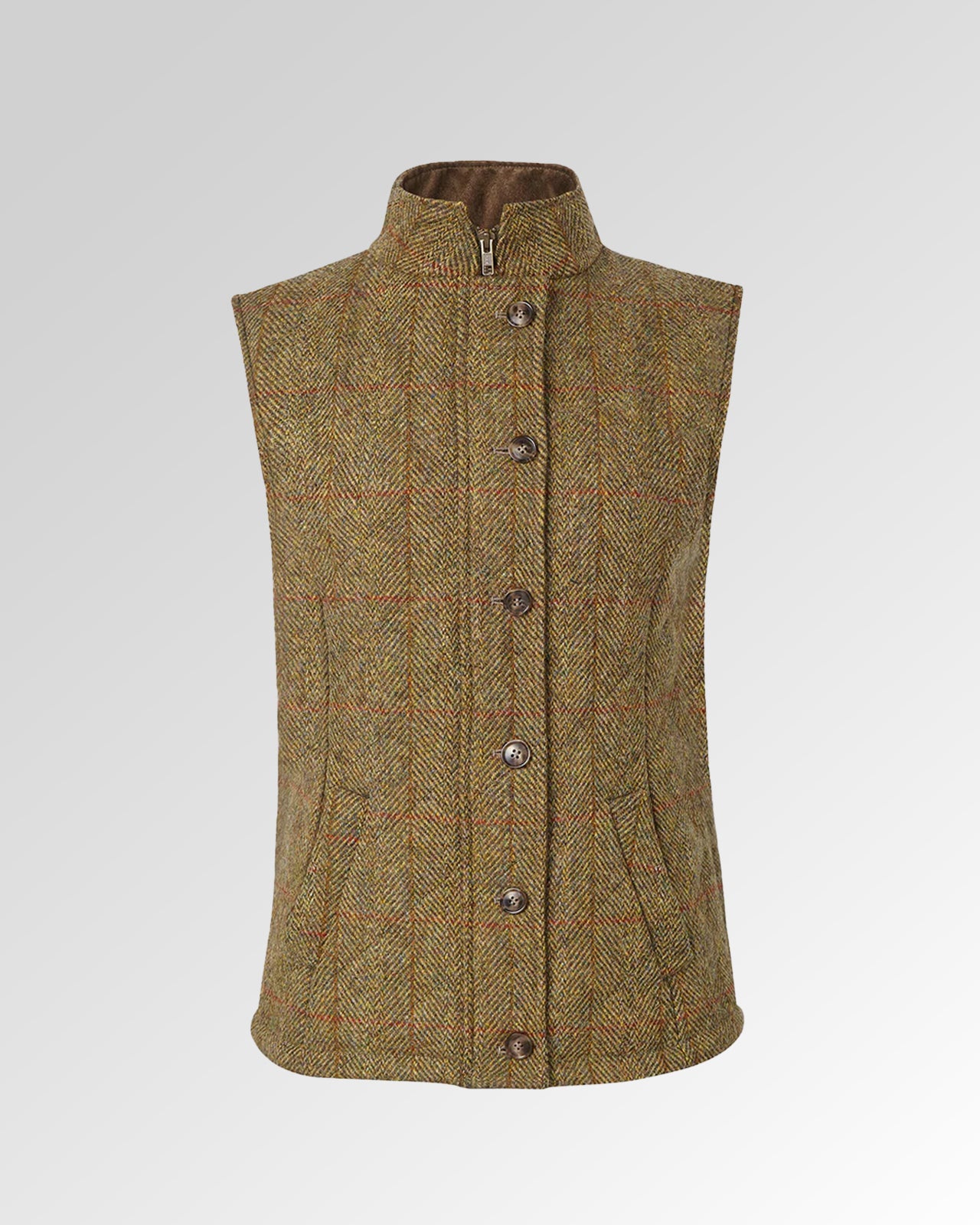 Andrea Ladies Tweed Gilet